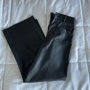 The marine faux leather pant size 4